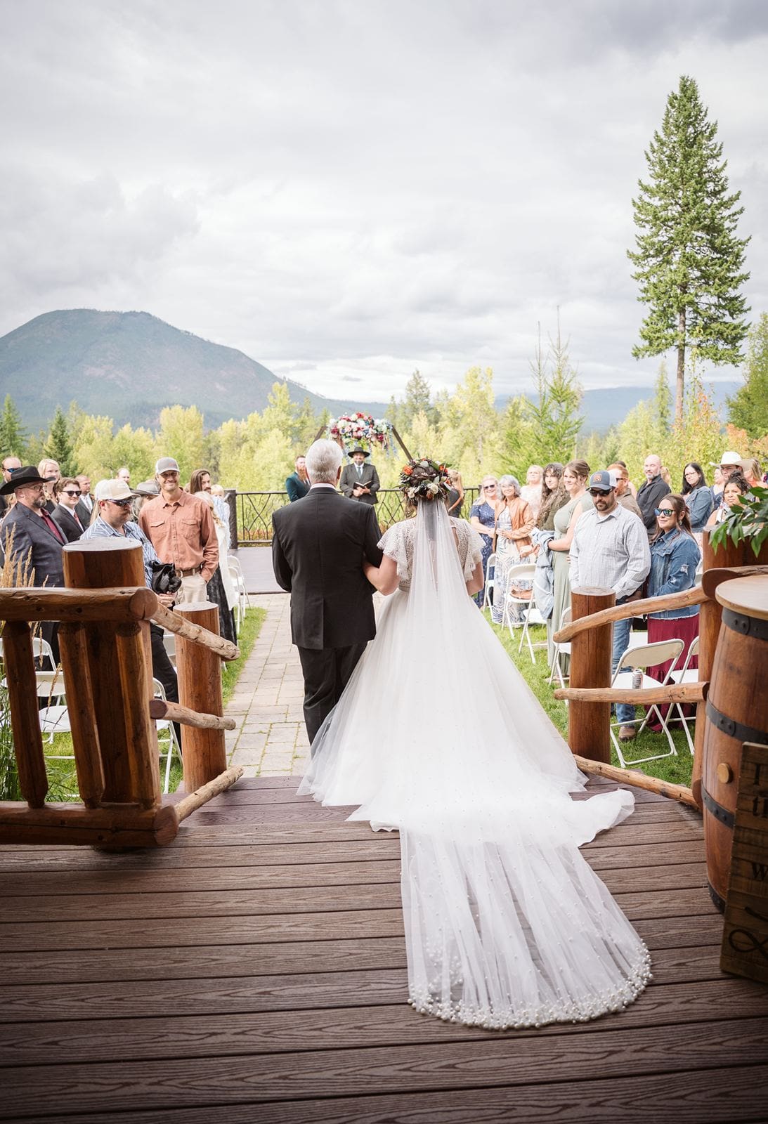 Wedding Ceremony site at Paddle Ridge Wedding. 